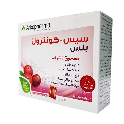 أركوفارما سيس - كونترول بلس مستخلص التوت البري + مانوز 14 كيس