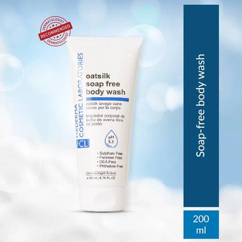 غسول الجسم بالشوفان Oat silk soap free body wash