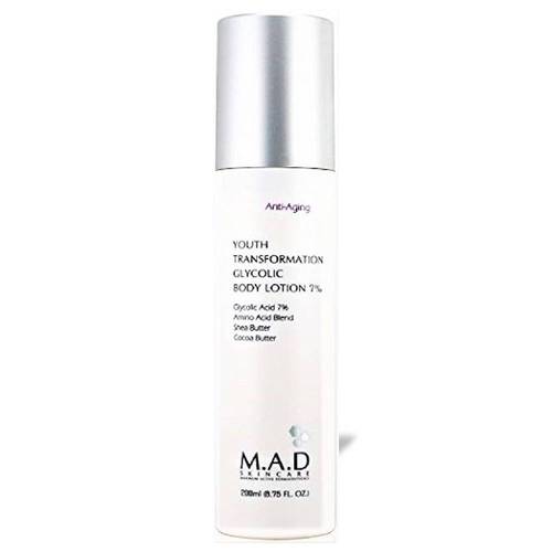 لوشن بشرة ام ايه دى سكين كير 200 مل لاستعادة شباب البشرة m.a.d. skincare youth transformation glycolic body lotion 7% 200ml