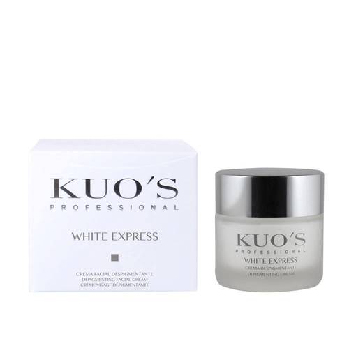 كريم تفتيح وتبييض البشرة السريع للوجه واليدين من كيوز ويزيل البقع 50مل  -WHITE EXPRESS KUO'S 50ML