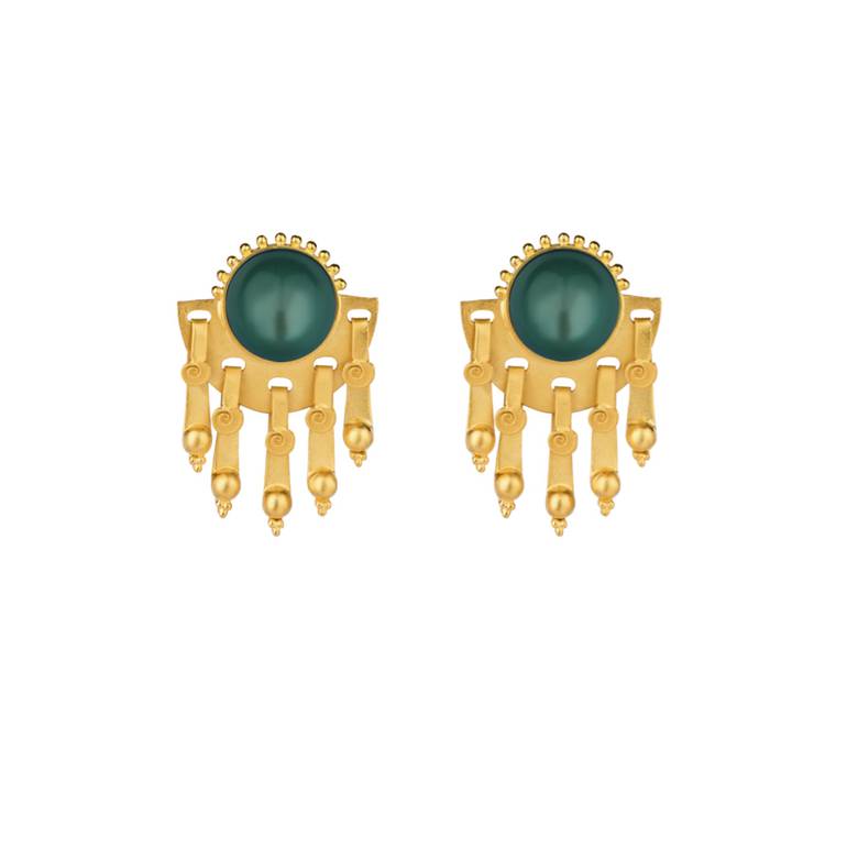 LAMPADARIO EARRINGS - GREEN
