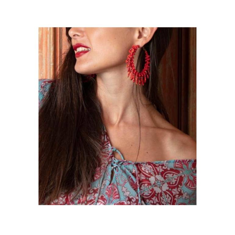 RED earrings