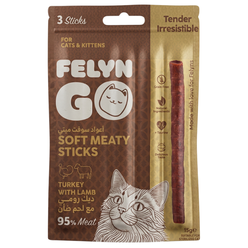 Felyn Go Soft Meaty Sticks Turkey With Lamb 15g