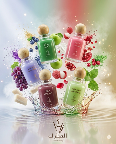 Musk bride , patchouli apple , blueberry grapes , pomegranate red berries , powder