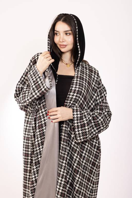Checkered Edge Abaya 