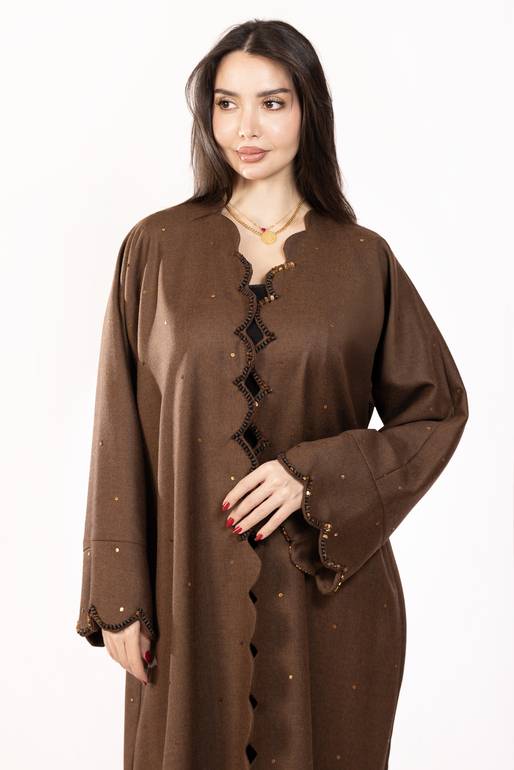 Gold Crown Abaya 