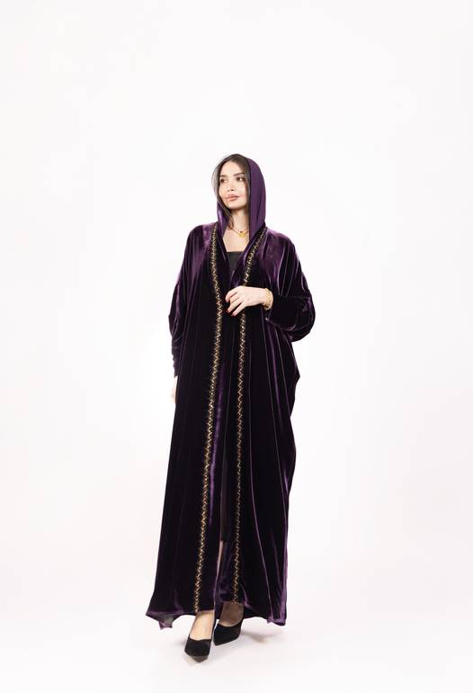 Electric Aubergine Eclipse Abaya