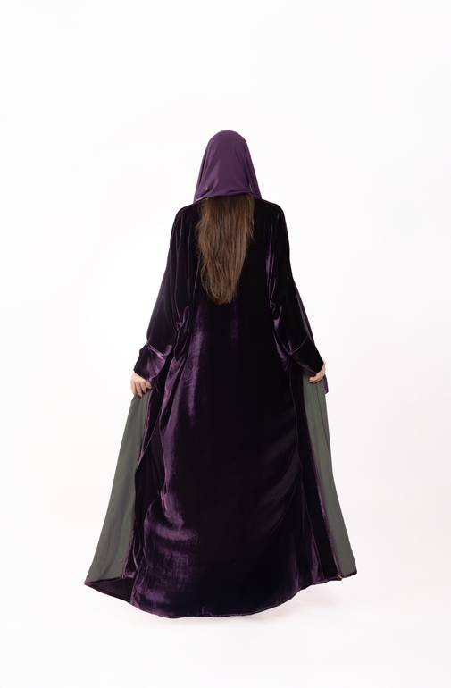 Electric Aubergine Eclipse Abaya