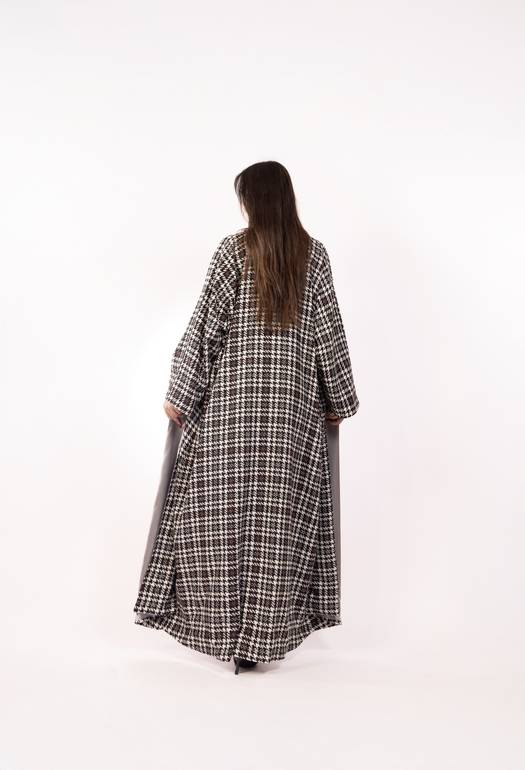Checkered Edge Abaya 