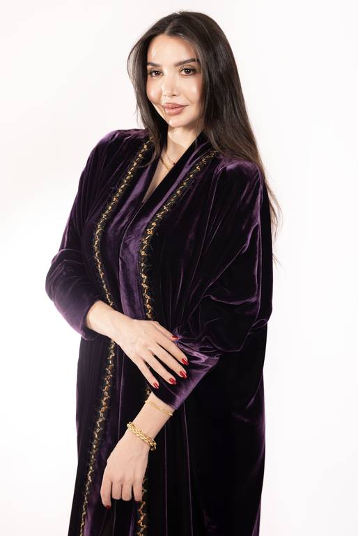 Electric Aubergine Eclipse Abaya