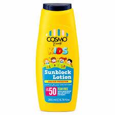 لوشن واقي من الشمس SPF 50 للأطفال من كوزمو ، 200 مل