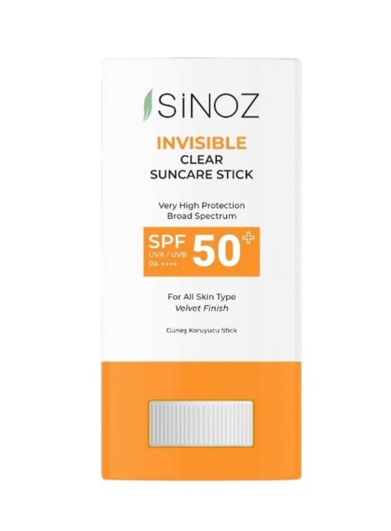 واقي شمس +SPF50 ستيك شفاف من سينوز -15 جرام