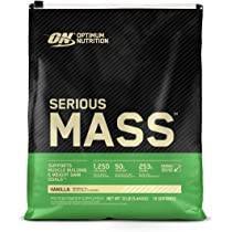 Optimum Nutrition Serious Mass High-Protein Weight Gain Powder - Vanilla 5.44 kg (12 Lbs. / 16 Servings)