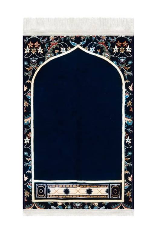 سجادة الصلاة سجادة فاخرة تصميم محراب إمام المسجد الحرام مكة المكرمة. مقاسها 70x110 سم.