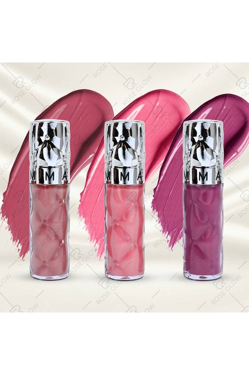 مجموعة قلوس 3 قطع Luscious Lip Gloss | لمعان وترطيب طويل بدون لزو