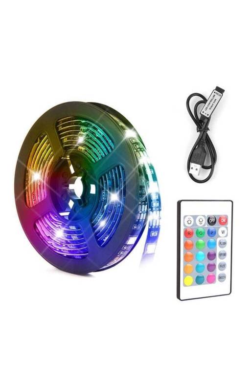 شريط إضاءة LED مقاوم للماء أحمر/أزرق/أخضر بطول 2 متر