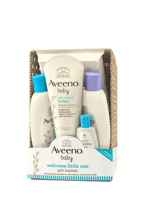 طقم هدايا افينو مع غسول للأطفال وشامبو ومناديل ولوشن للبشرة الحساسة-AVEENO (5 قطع)