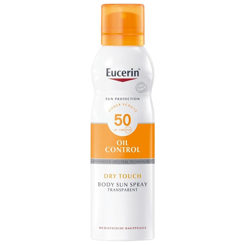 بخاخ الحماية من الشمس من يوسيرين بتقنية اللمسة الجافة SPF 50 (200 مل).