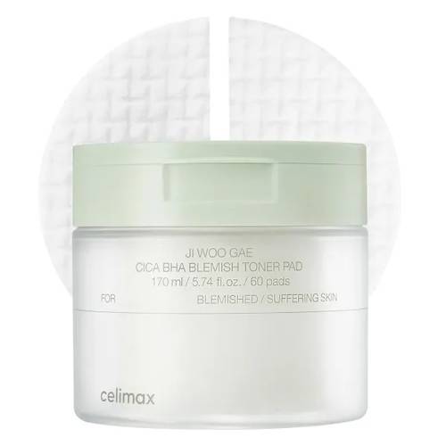 Celimax Ji Woo Gae Cica BHA Blemish Toner Pad 