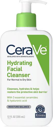 CeraVe Hydrating Facial Cleanser | Moisturizing Non-Foaming Face Wash with Hyaluronic Acid, Ceramides and Glycerin | Fragrance Free Paraben Free