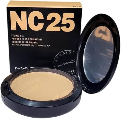 Studio Fix Powder Plus Foundation, NC25, 15g/0.52oz, Oil Control, Full Coverage, Matte Finish