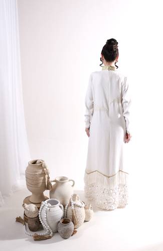 جلابية ليلة ساحرة - آبيض