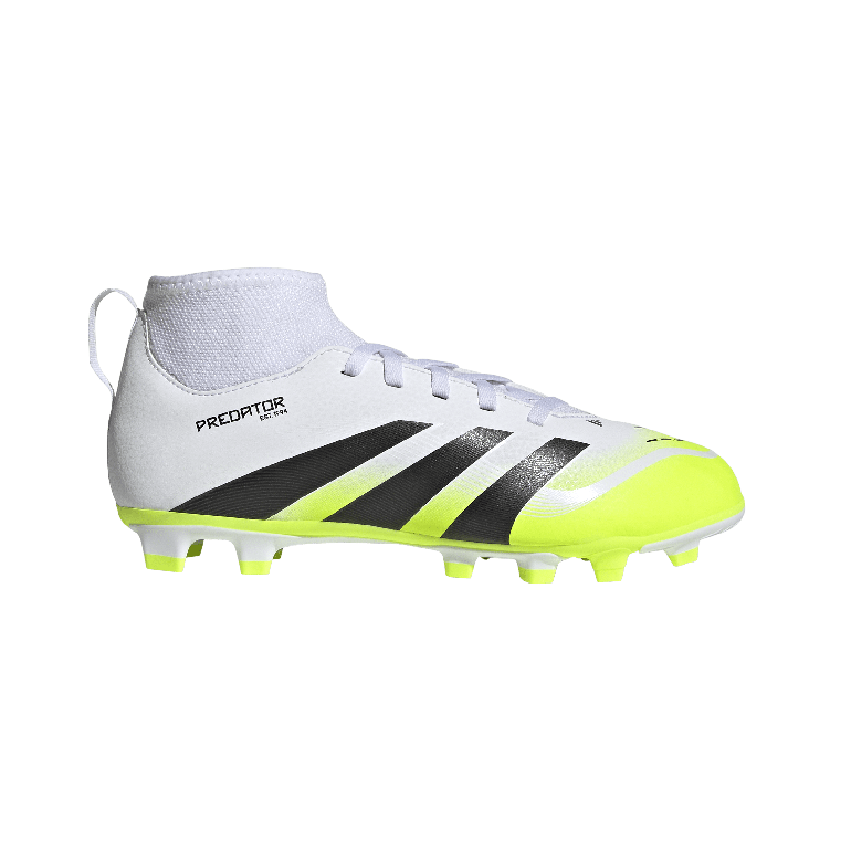 حذاء للأطفال PREDATOR CLUB Sock Firm Ground/Multi Ground Football - 36 2/3 - أبيض/أسود