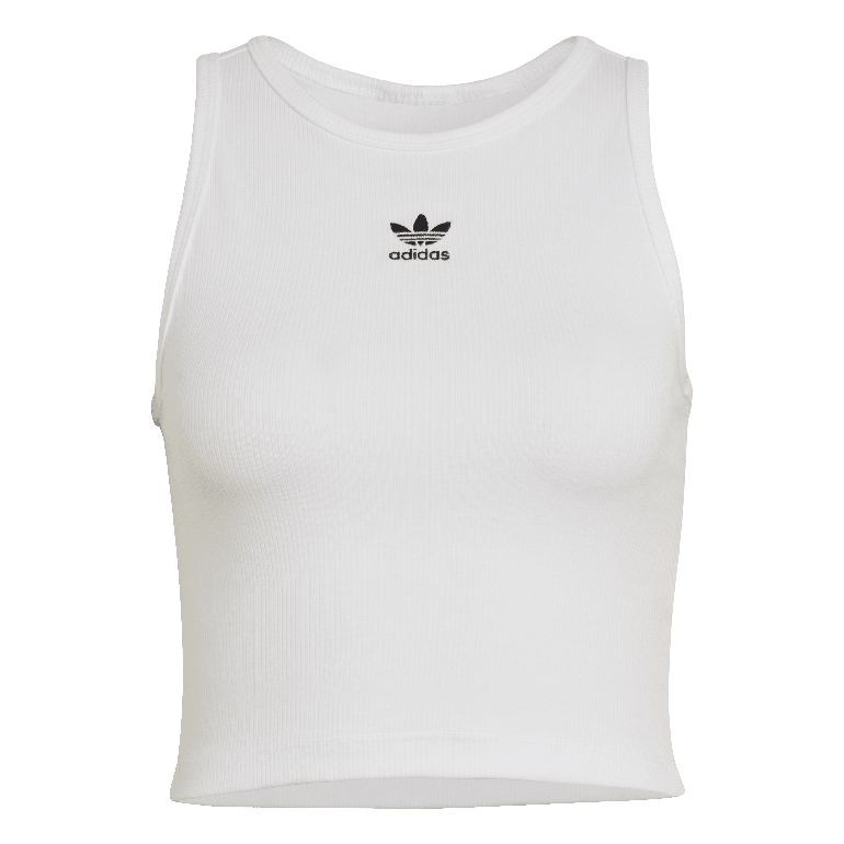 Essentials Ribbed Tank Top - WHITE - M