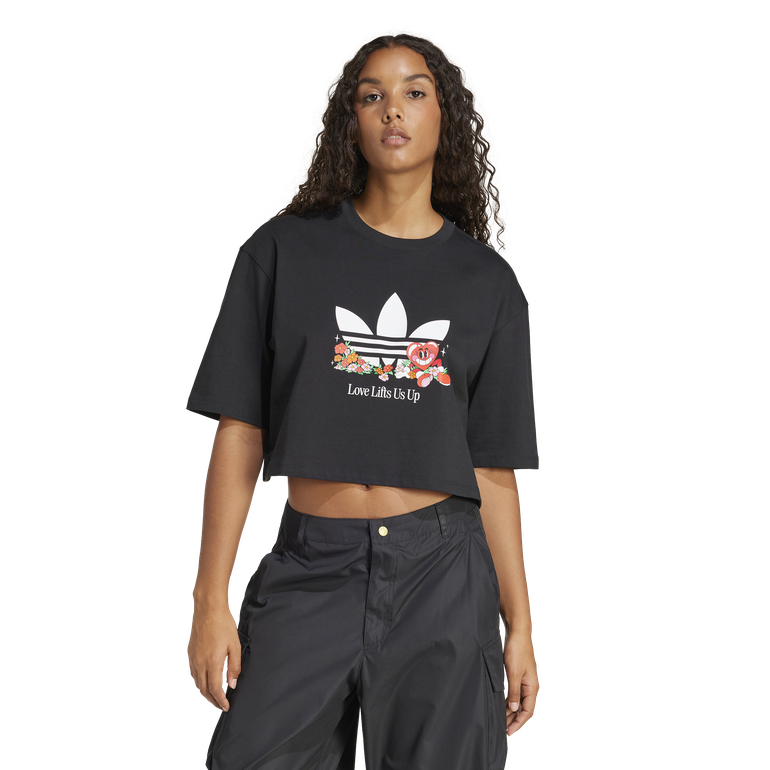 adidas Originals Graphic T-Shirt - L - Black