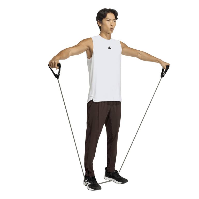 D4T PrimeLift 3 STRIPES TANK TOP - WHITE - M