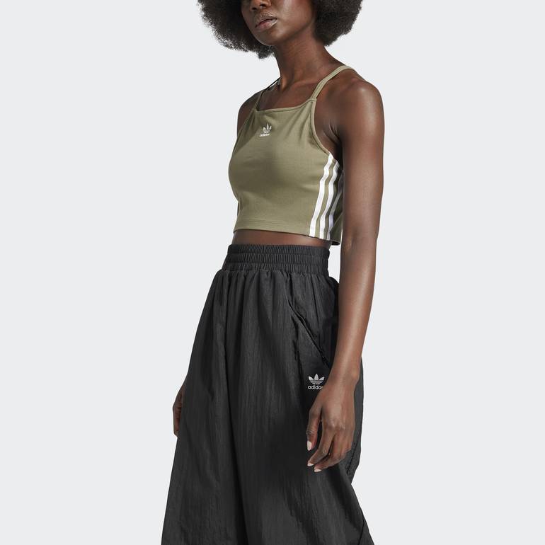 Adicolor 3-Stripes Crop Long-Sleeve Top - XL