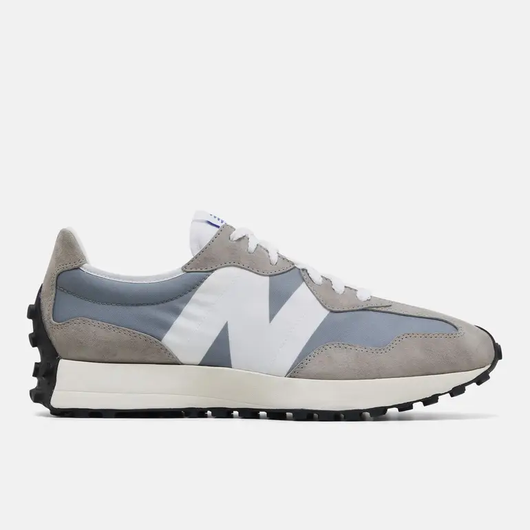 New Balance 327 - 10.5 - رمادي / أبيض