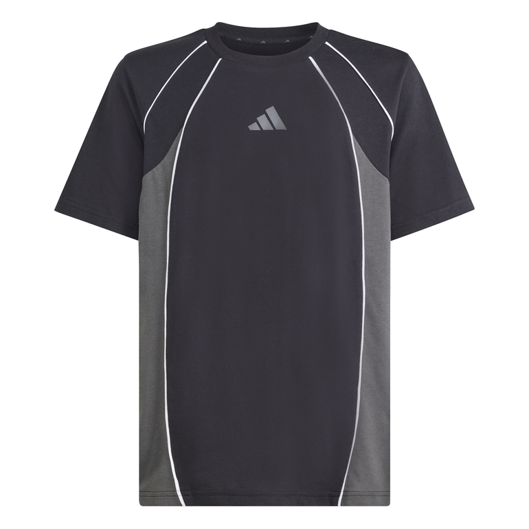 COLOR BLOCK T-SHIRT - 9-10 Years - BLACK/GRE