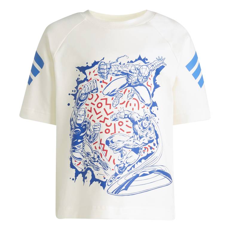 ADIDAS MARVEL AVENGERS T-SHIRT SET - OWHITE/RAY - 3-4 Years