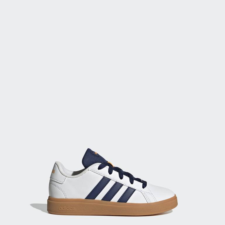 Grand Court Lifestyle Tennis Lace-Up Shoes - أبيض - أسود - 28