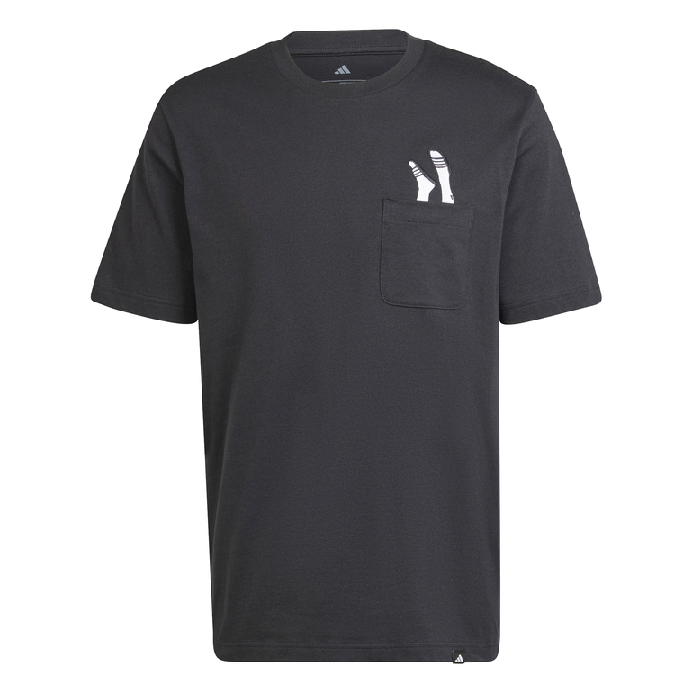 Lounge Slides Graphic Pocket T-Shirt - M - Black