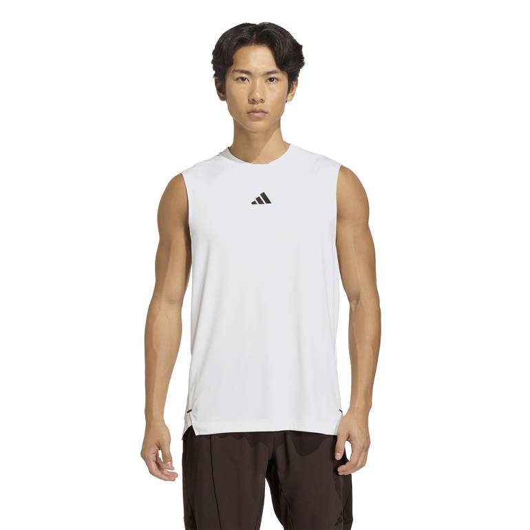 D4T PrimeLift 3 STRIPES TANK TOP - WHITE - XL