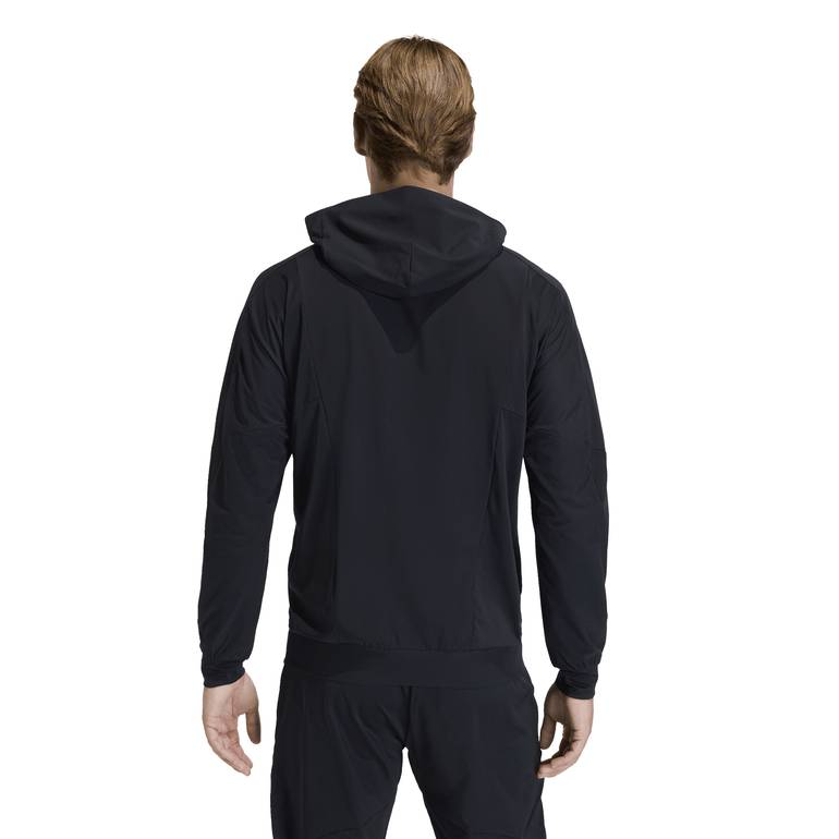 جاكيت بقبعة وسحاب كامل D4T WORKOUT - BLK - L