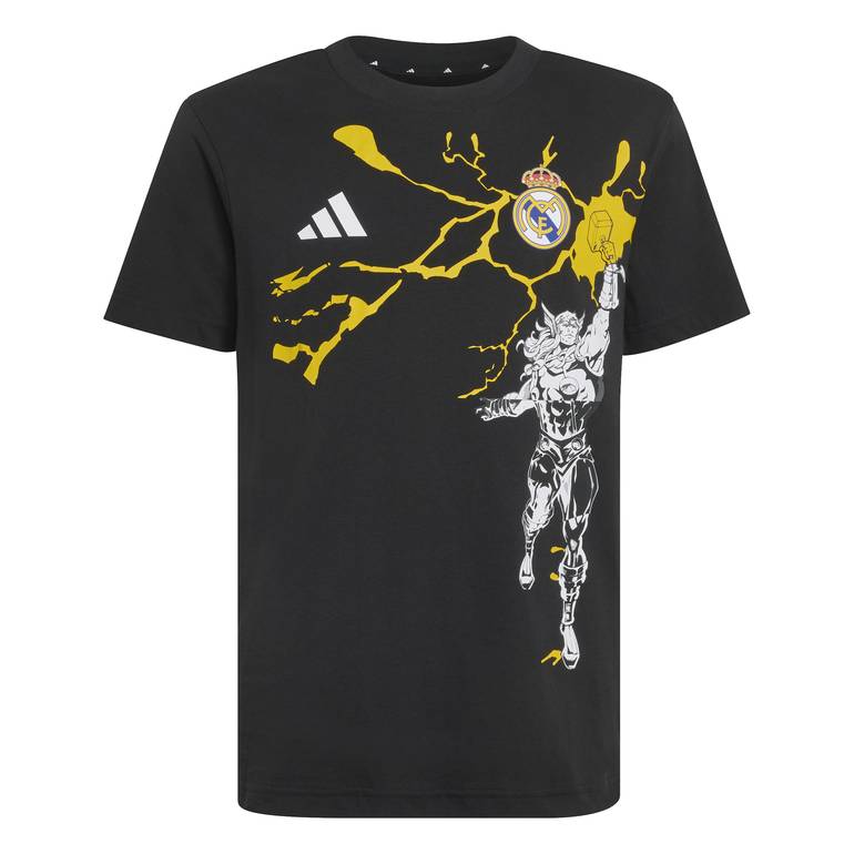 adidas Real Madrid Avengers T-Shirt Kids - 9-10 Years - Black
