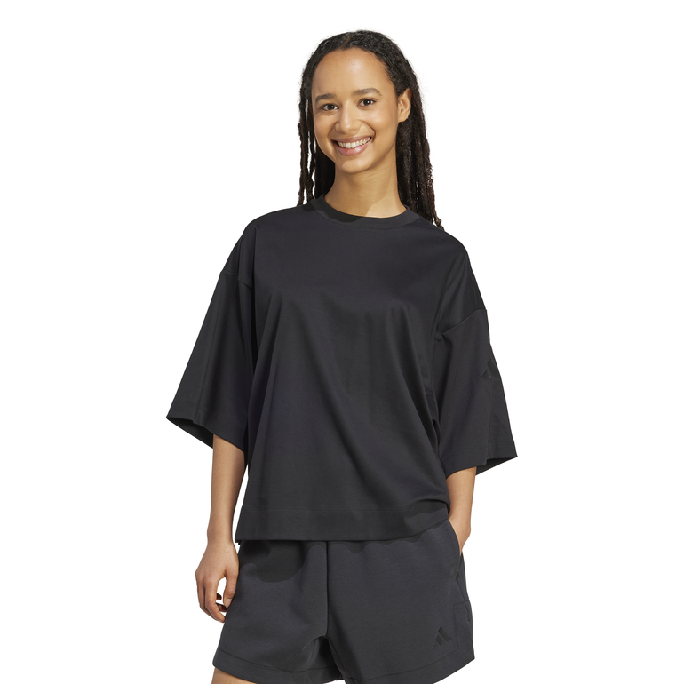 ALL SZN Soft Lux Loose T-Shirt - L - BLACK