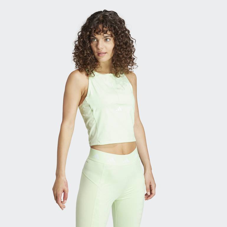 TECHFIT PRINTED CROP TRAINING TANK TOP