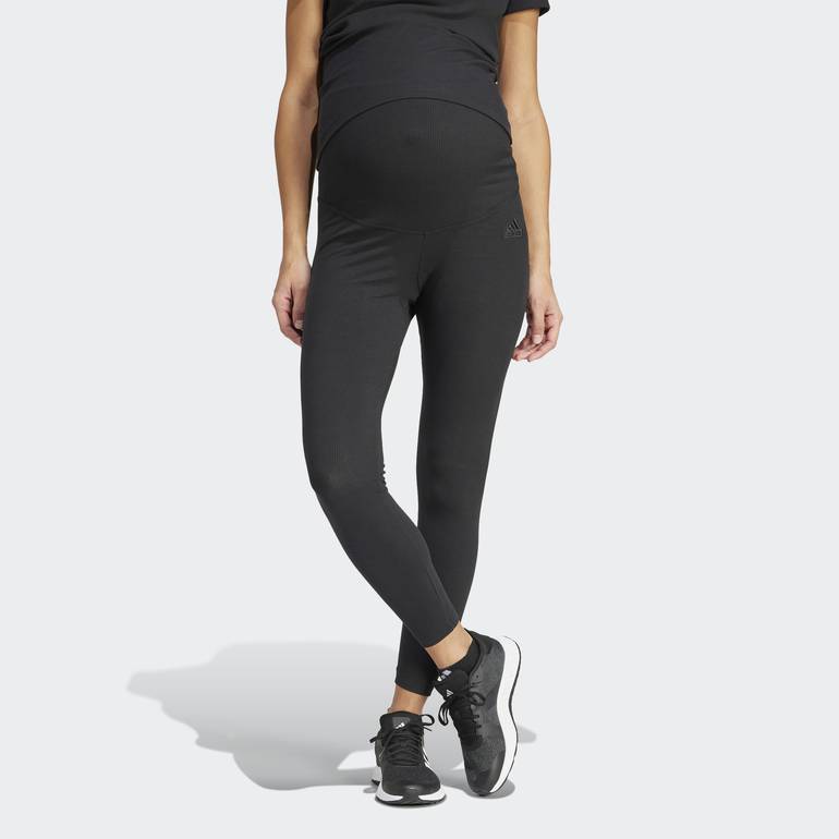 RIBBED HIGH-WAIST 7/8 LEGGINGS (MATERNITY)