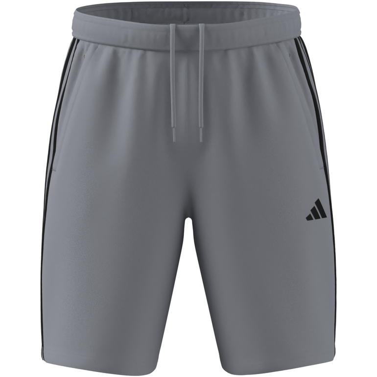 Train Essentials Piqué 3-Stripes Training Shorts - M - HALSIL/BLK
