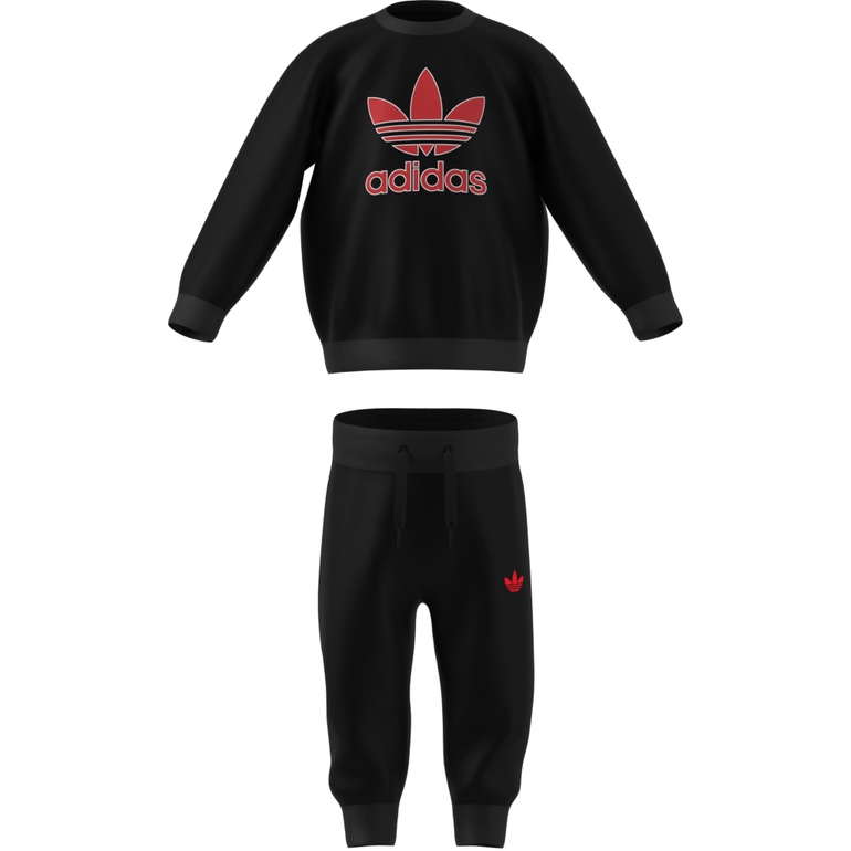 Trefoil Crew Set Kids - 9-12 Months - Black