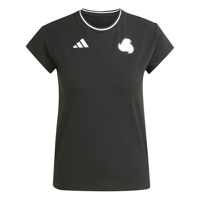 Tiro Cut 3-Stripes Cotton Baby T-Shirt - M - BLACK-WHI