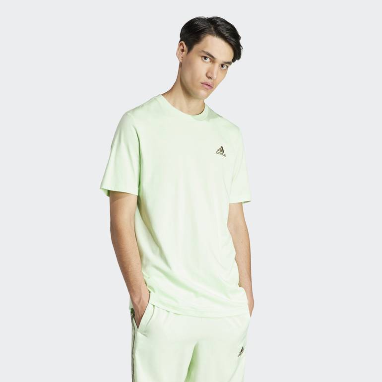 ESSENTIALS SINGLE JERSEY EMBROIDERED SMALL LOGO TEE