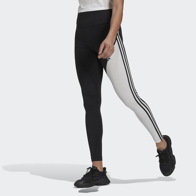 ADICOLOR SLICED TREFOIL HIGH-WAISTED LEGGINGS - 36