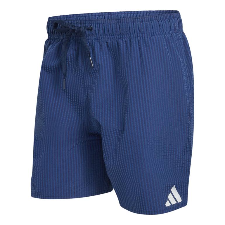 Seersucker Stripy Swim Shorts 5-Inch - 3XL - LINGRN/WO