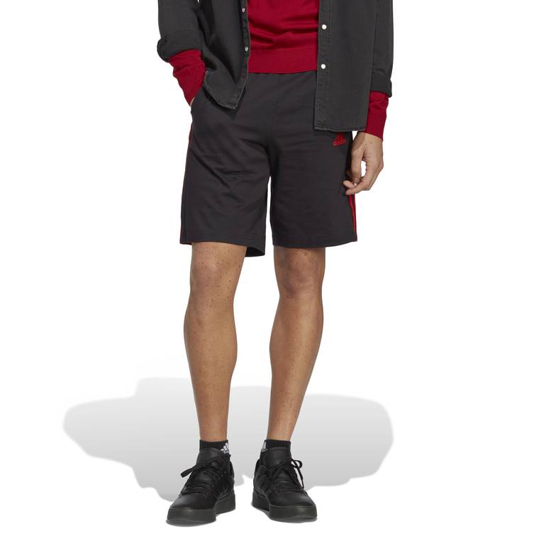 ESSENTIALS SINGLE JERSEY 3-STRIPES SHORTS