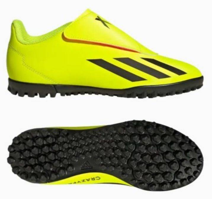 X CRAZYFAST CLUB HOOK-AND-LOOP TURF BOOTS - 30
